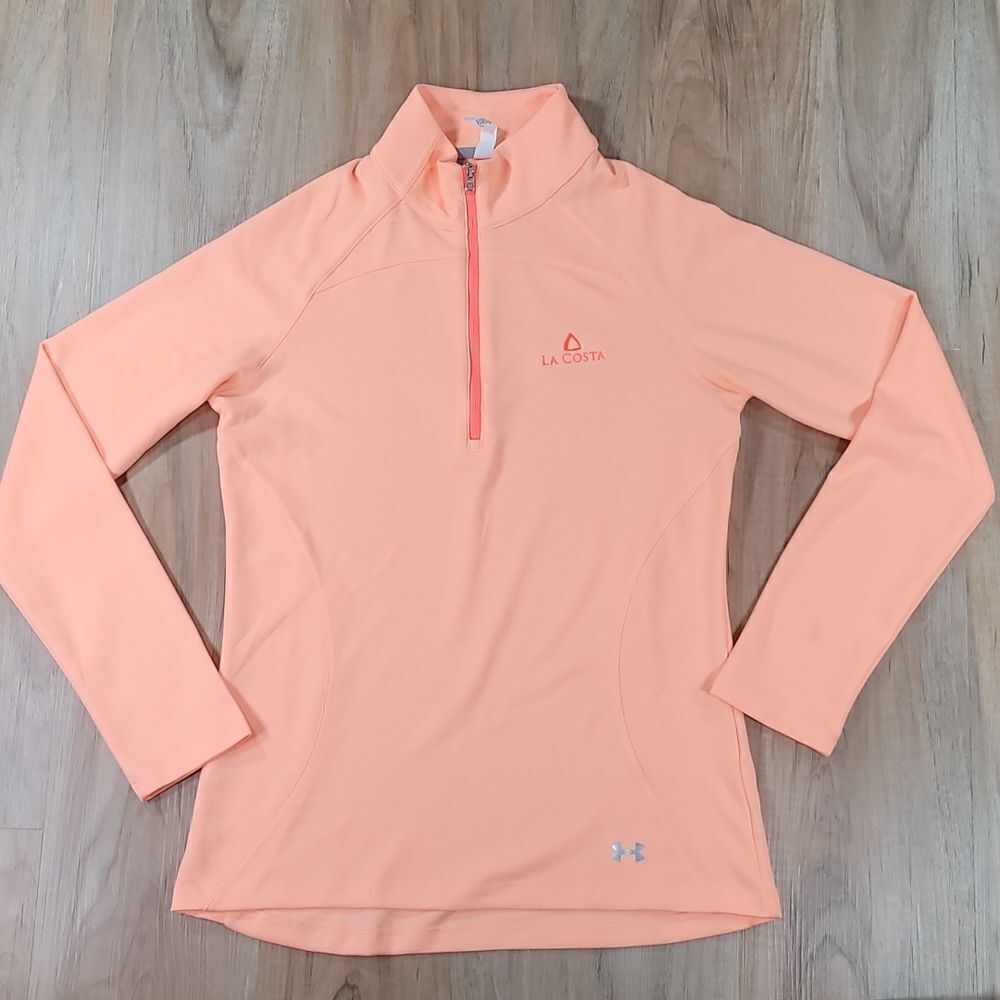 🔺️Under Armour La Costa Zippered Mock Neck Long Sleeve Athletic Top Medium